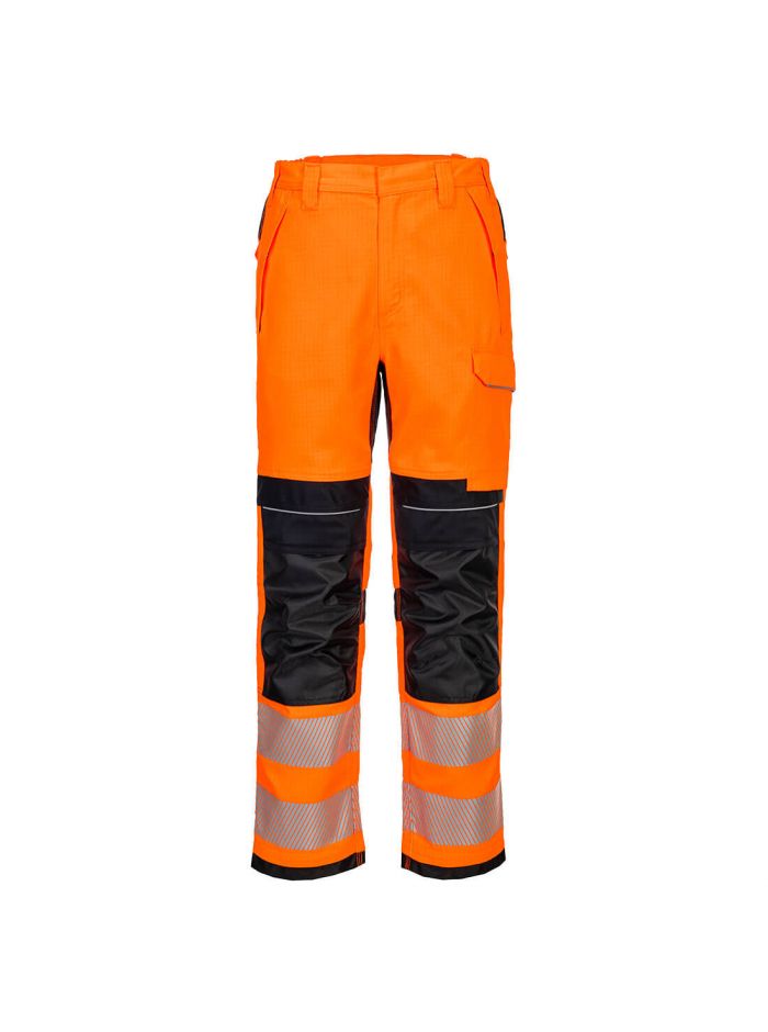 PW3 FR HVO Arbeits-Bundhose, 28, R, Orange/Schwarz