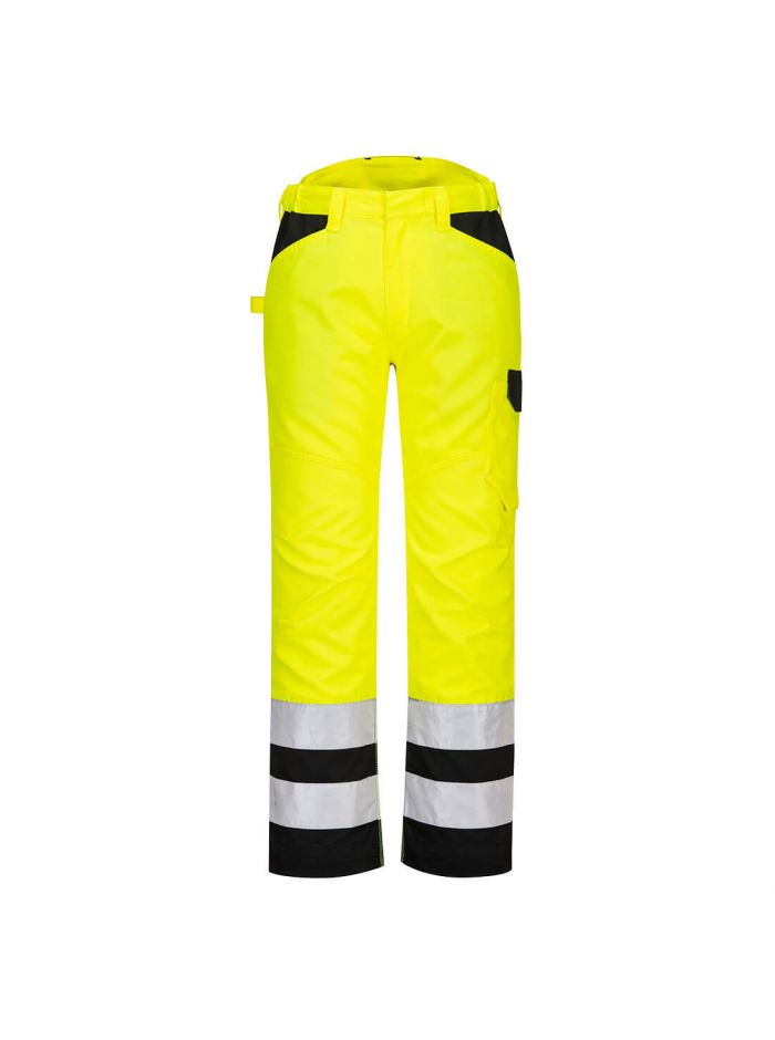 PW2 Warnschutz Service-Bundhose, 28, R, Gelb/Schwarz
