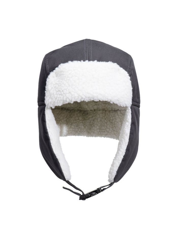 Sherpa gefütterte Trappermütze, , R, Metallgrau