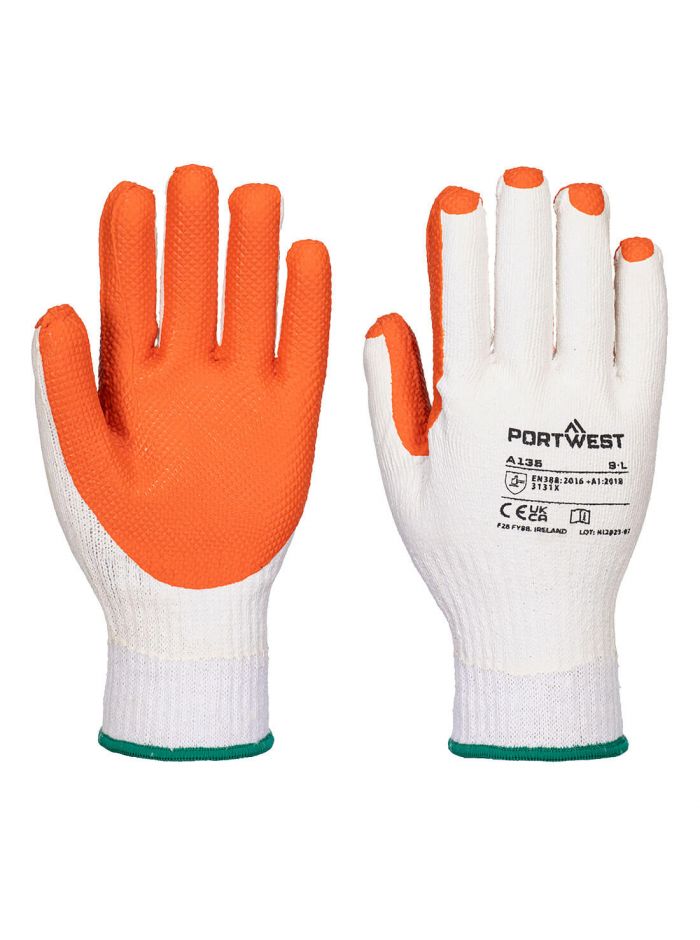 Tough Grip Handschuh, L, R, Gelb/Orange