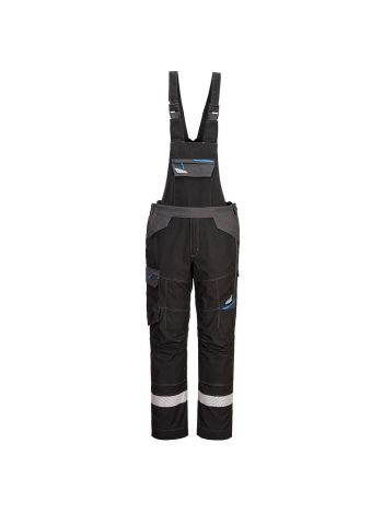 WX3 FR Latzhose, L, R, Schwarz