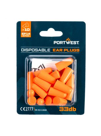 PU-Schaum Gehörschutzstöpsel (10 Paar), , R, Orange