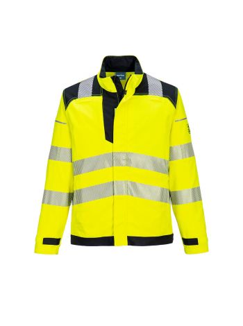 PW3 FR Warnschutz Arbeitsjacke, L, R, Gelb/Schwarz