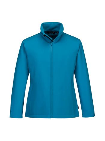 Damen Print und Promo Softshelljacke (2L), L, R, Aqua