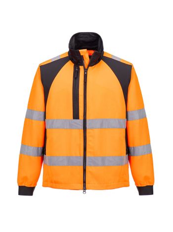 WX2 Eco Warnschutz Arbeitsjacke , 4XL, R, Orange/Schwarz