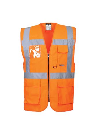 Berlin Warnschutz Exekutiv Weste , 4XL, R, Orange