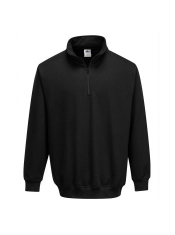 Sorrento Sweatshirt mit Reißverschluss, L, R, Schwarz