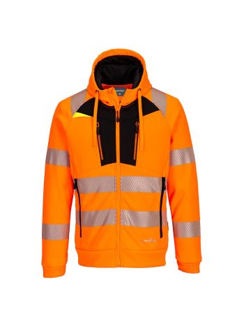 DX4 Warnschutz-Kapuzenjacke, 4XL, R, Orange/Schwarz