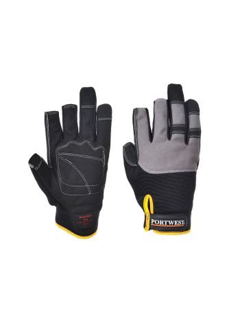 Powertool Pro Hochleistungs-Handschuh, L, R, Schwarz