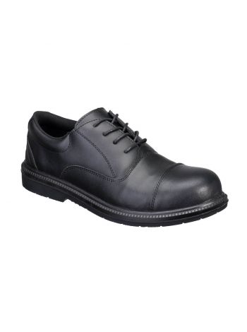 Steel Action Leather Executive Shoe S3 SR FO, 38, R, Schwarz