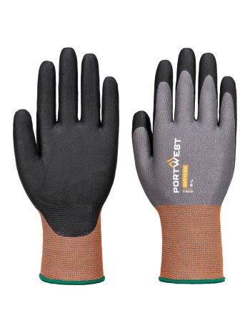 CT Schnittschutz C 21 Nitril-Handschuhe, L, R, Grau/Schwarz