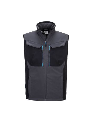 WX3 Softshell-Weste, L, R, Metallgrau