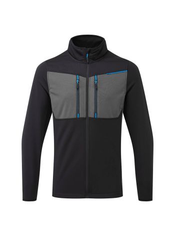 WX3 Tech Fleecejacke mit Reißverschluss, L, R, Schwarz