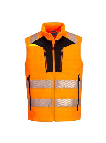 DX4 Warnschutz Softshell Weste , 4XL, R, Orange/Schwarz