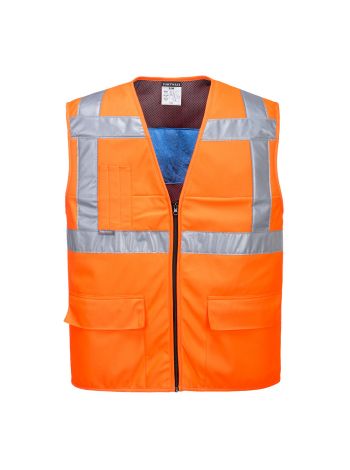 Warnschutz  Kühlweste, L/XL, R, Orange