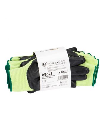 Unverzichtbarer D13 PU Schnittschutzhandschuh (Pk12), L, R, Gelb/Schwarz