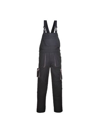 Portwest Texo Kontrast Latzhose, 4XL, R, Schwarz