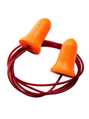 Bell Comfort PU-Schaumstoff-Gehörschutzstöpsel mit Band (200 Paar), , R, Orange