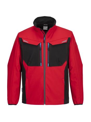 WX3 Softshell Jacke , L, R, Tiefrot