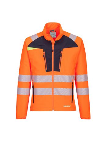 DX4 Warnschutz Winterjacke, 4XL, R, Orange/Schwarz