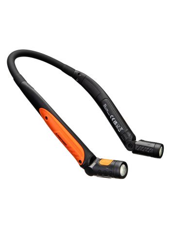 USB-aufladbare LED-Nackenleuchte, , O, Schwarz/Orange