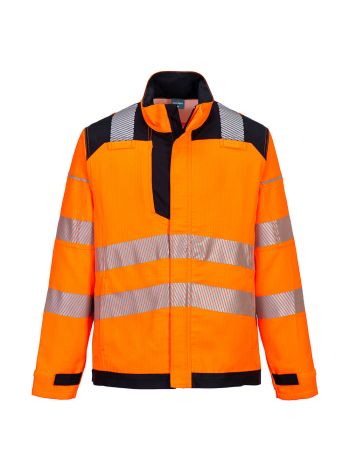 PW3 FR HVO Arbeitsjacke , L, R, Orange/Schwarz