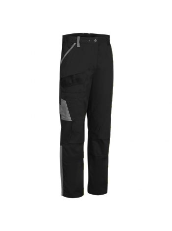 WX1 Zweifarbige Arbeitshose aus Baumwolle, 28, R, Schwarz/Grau