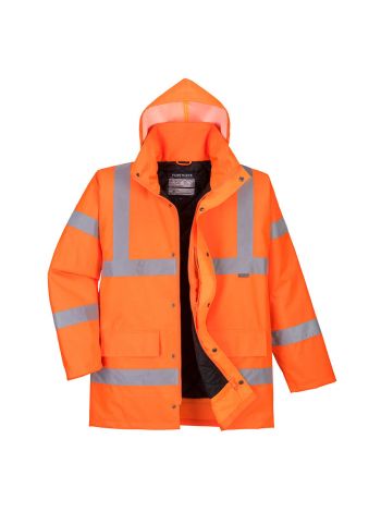 Warnschutz Winter Verkehrsjacke , 4XL, R, Orange