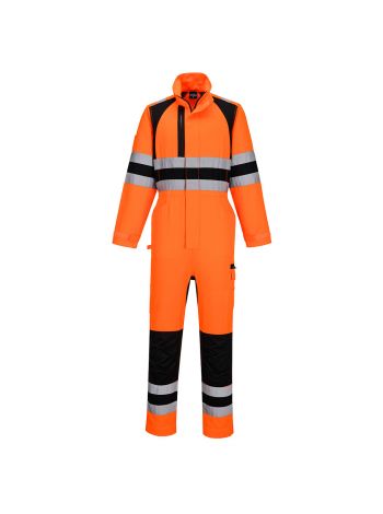 WX2 Eco Hi-Vis Overall, L, R, Orange/Schwarz