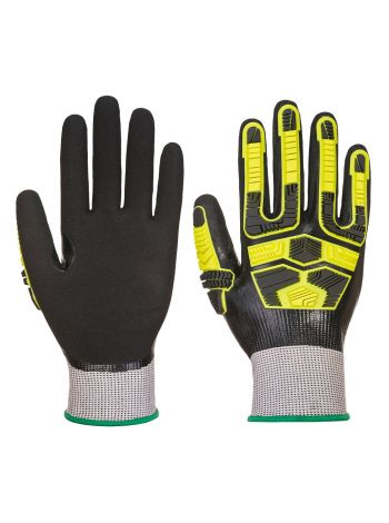 Wasserdichter HR Cut Stoßschutz- Handschuh, L, R, Grau/Schwarz