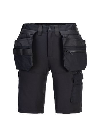 DX4 Handwerk Shorts mit Holstertaschen, 28, R, Schwarz