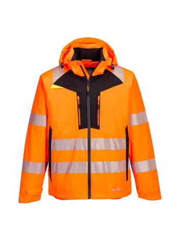 DX4 Warnschutz Regenjacke , 4XL, R, Orange