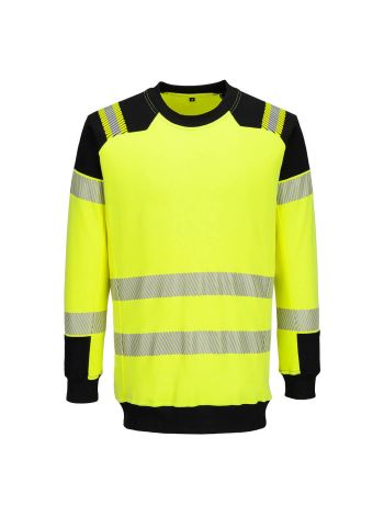 PW3 Modaflame Knit Hi-Vis FR Sweatshirt, L, R, Gelb/Schwarz