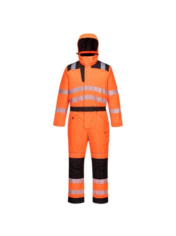 PW3 Warnschutz Winteroverall, L, R, Orange/Schwarz