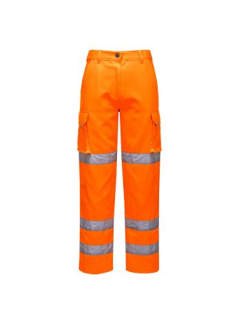 Warnschutz Damen Bundhose, L, R, Orange