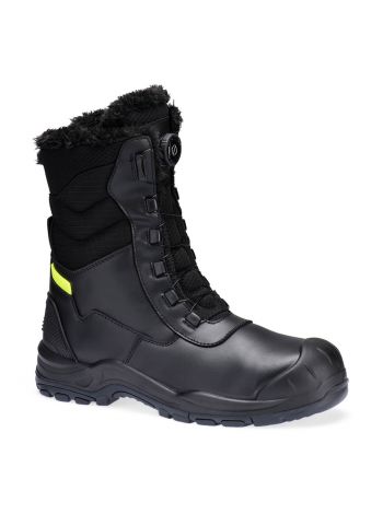 Stahl Leder Winterstiefel S3L SC HRO CI SR, 35, R, Schwarz