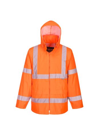 Warnschutz-Regenjacke, 4XL, R, Orange