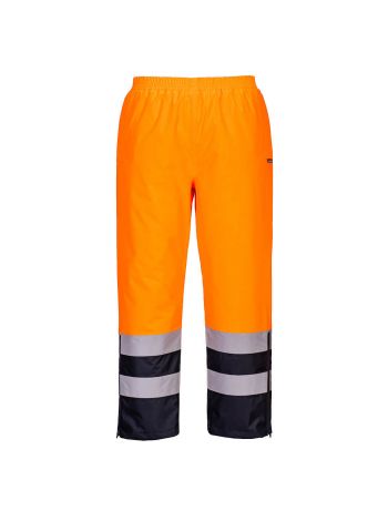 Warnschutz Winterbundhose, L, R, Orange/Marine