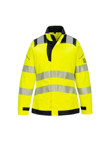 PW3 FR Warnschutz Arbeitsjacke für Damen, L, R, Gelb/Schwarz