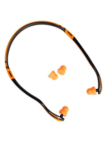 Easy Fit PU-Gehörschutzstöpsel mit Band (2 Paar), , R, Orange