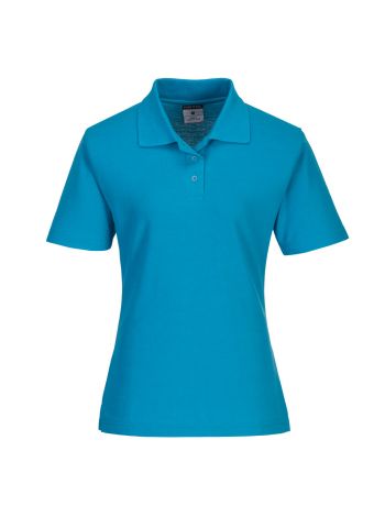 Damen Naples Polo-Shirt, L, R, Aqua