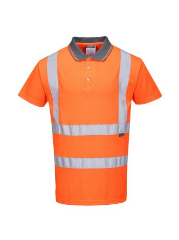 Warnschutz Poloshirt kurzarm , 4XL, R, Orange