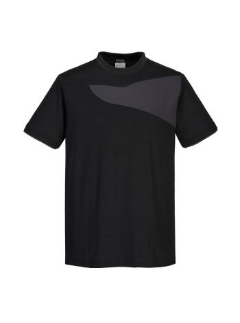 PW2 T-Shirt S/S, L, R, Schwarz/ZoomGrau