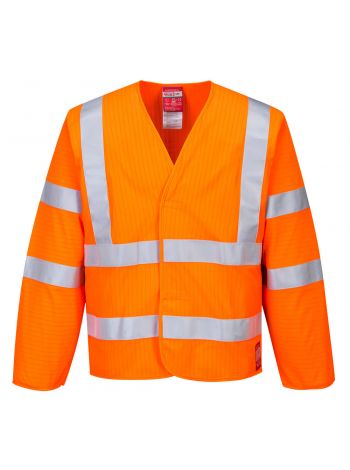 Antistatische, flammhemmende Warnschutz-Jacke, L/XL, R, Orange