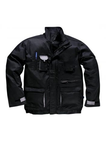 Portwest Texo Kontrast-Jacke, L, R, Schwarz