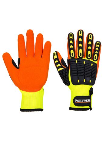 Stoßschutz- Handschuh, L, R, Gelb/Orange