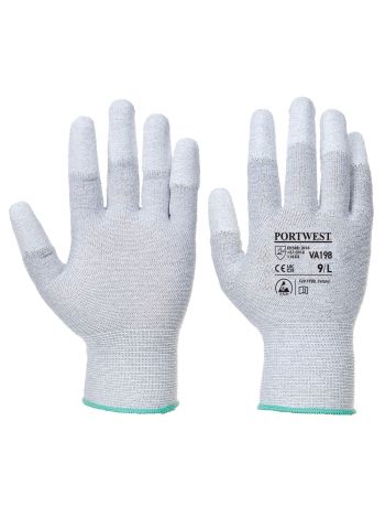 Antistatischer PU Handschuh für Verkaufsautomaten, L, R, Grau