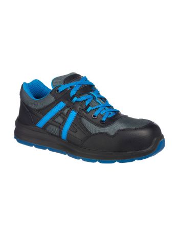 Portwest Compositelite Mersey Trainer S1P, 36, B, Schwarz/Blau