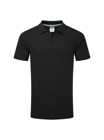 Polo-Shirt aus 100%iger wiederverwertbarer Bio-Baumwolle, L, R, Schwarz