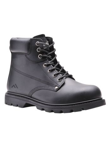 Steelite Rahmengenähter Sicherheitschnürstiefel SBP HRO, 39, R, Schwarz